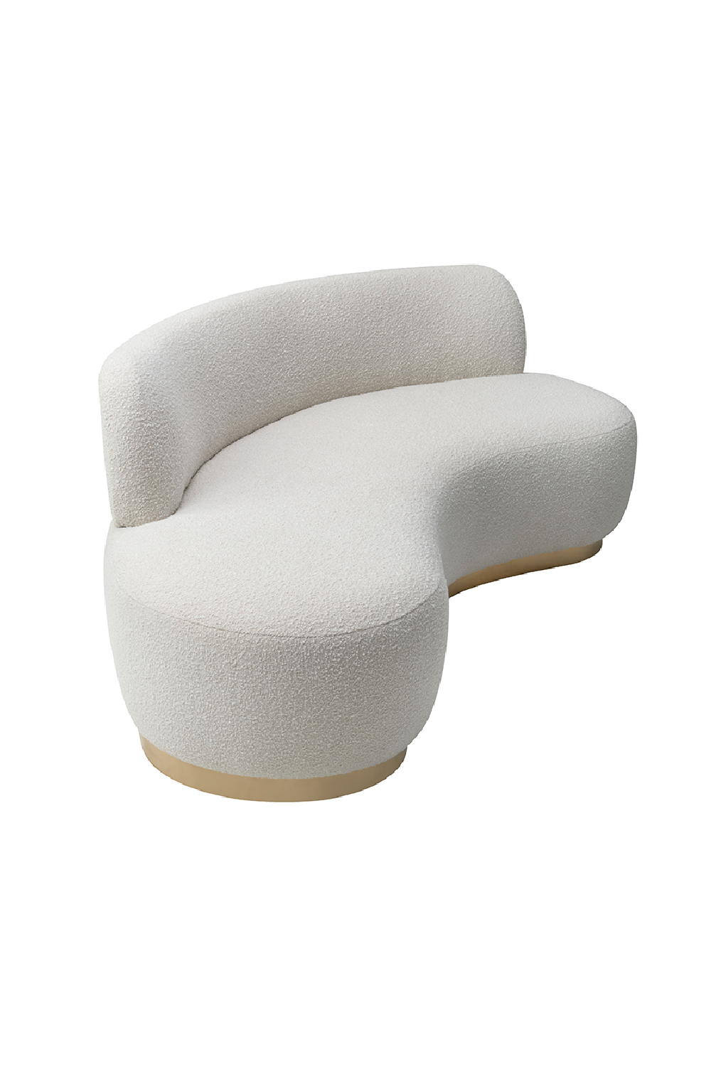 Boucle Sand Curved Sofa | Liang & Eimil Sasha | Oroa.com