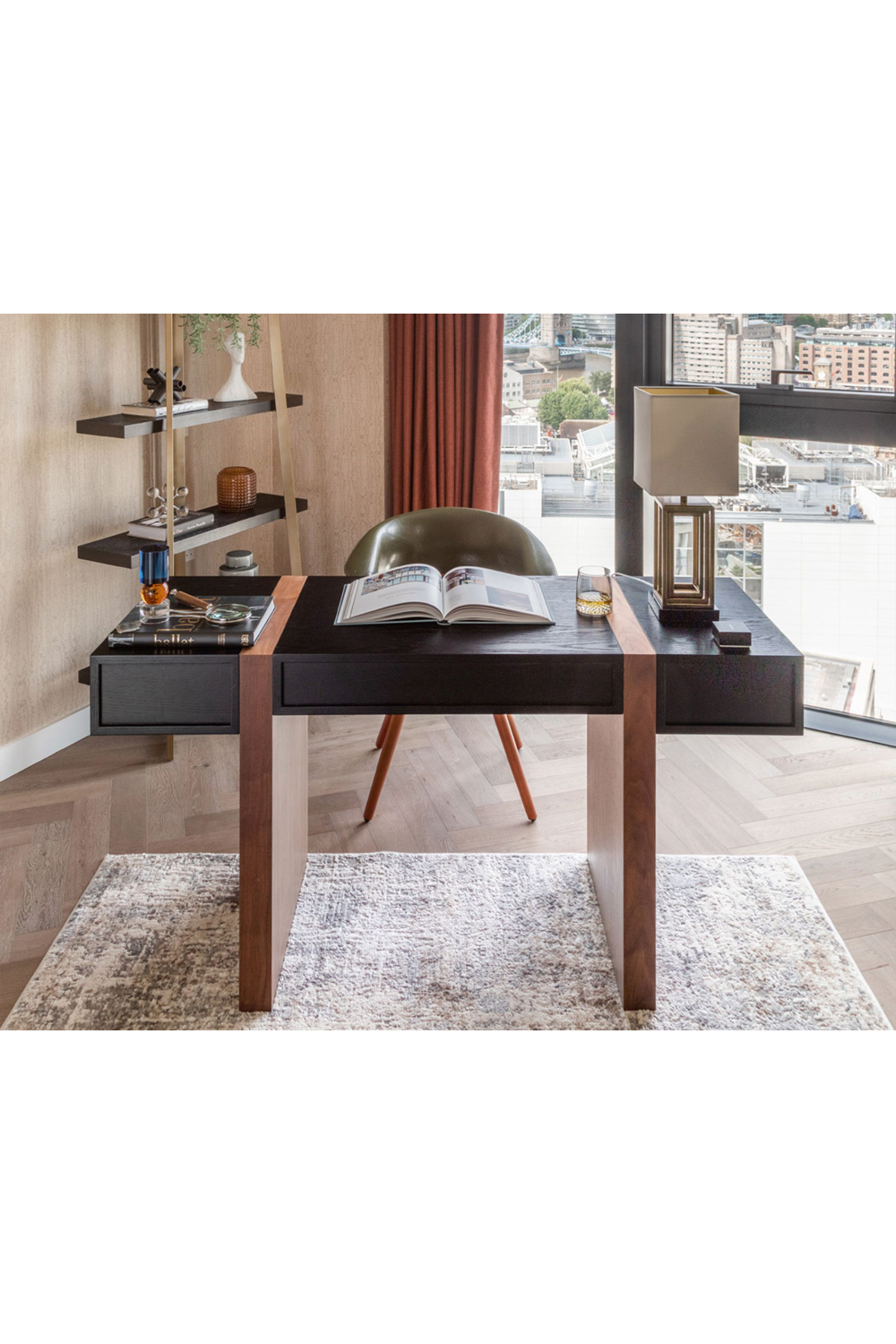 2-Tone Wooden Desk | Liang & Eimil Borgo | Oroa.com