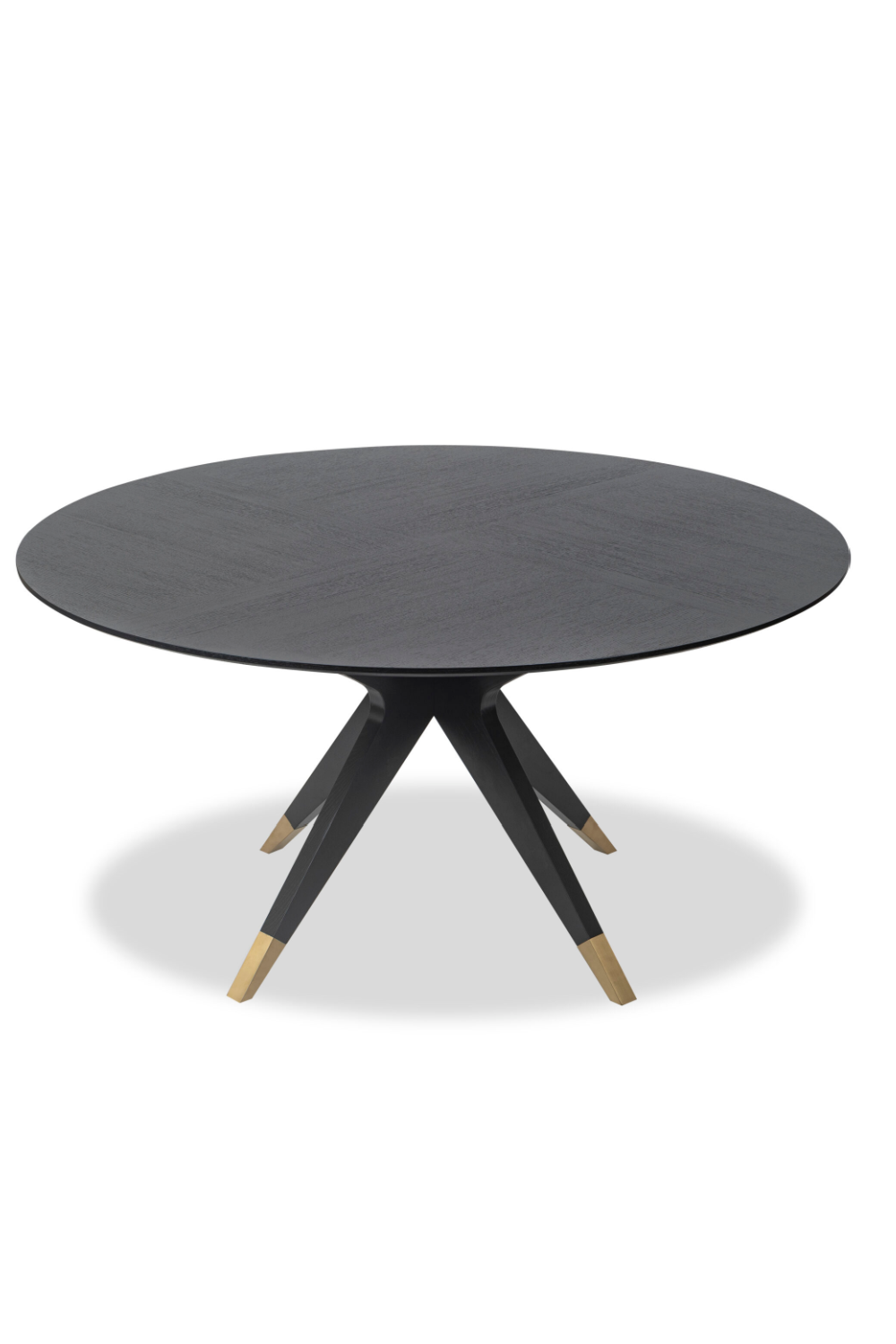Black Round Oak Dining Table (M) | Liang & Eimil Anthology | Oroa.com