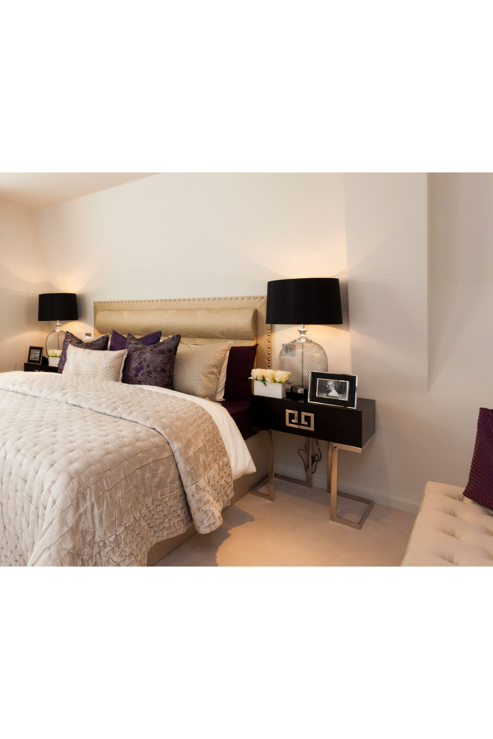 Rectangular Brass Bedside Table | Liang & Eimil Nobbu | Oroa.com