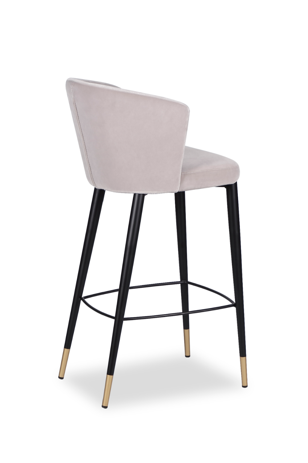 Velvet Curved Barstool | Liang & Eimil Elica | Oroa.com
