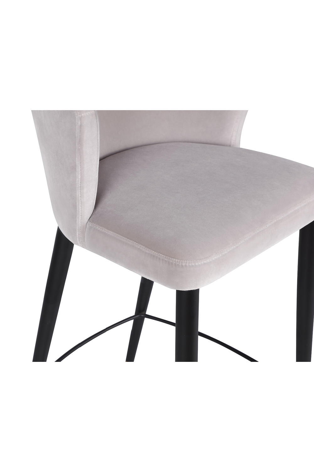 Velvet Curved Barstool | Liang & Eimil Elica | Oroa.com