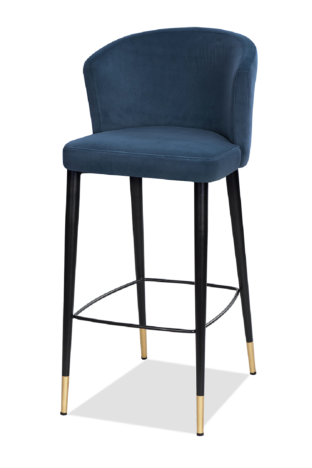 Velvet Curved Barstool | Liang & Eimil Elica | Oroa.com