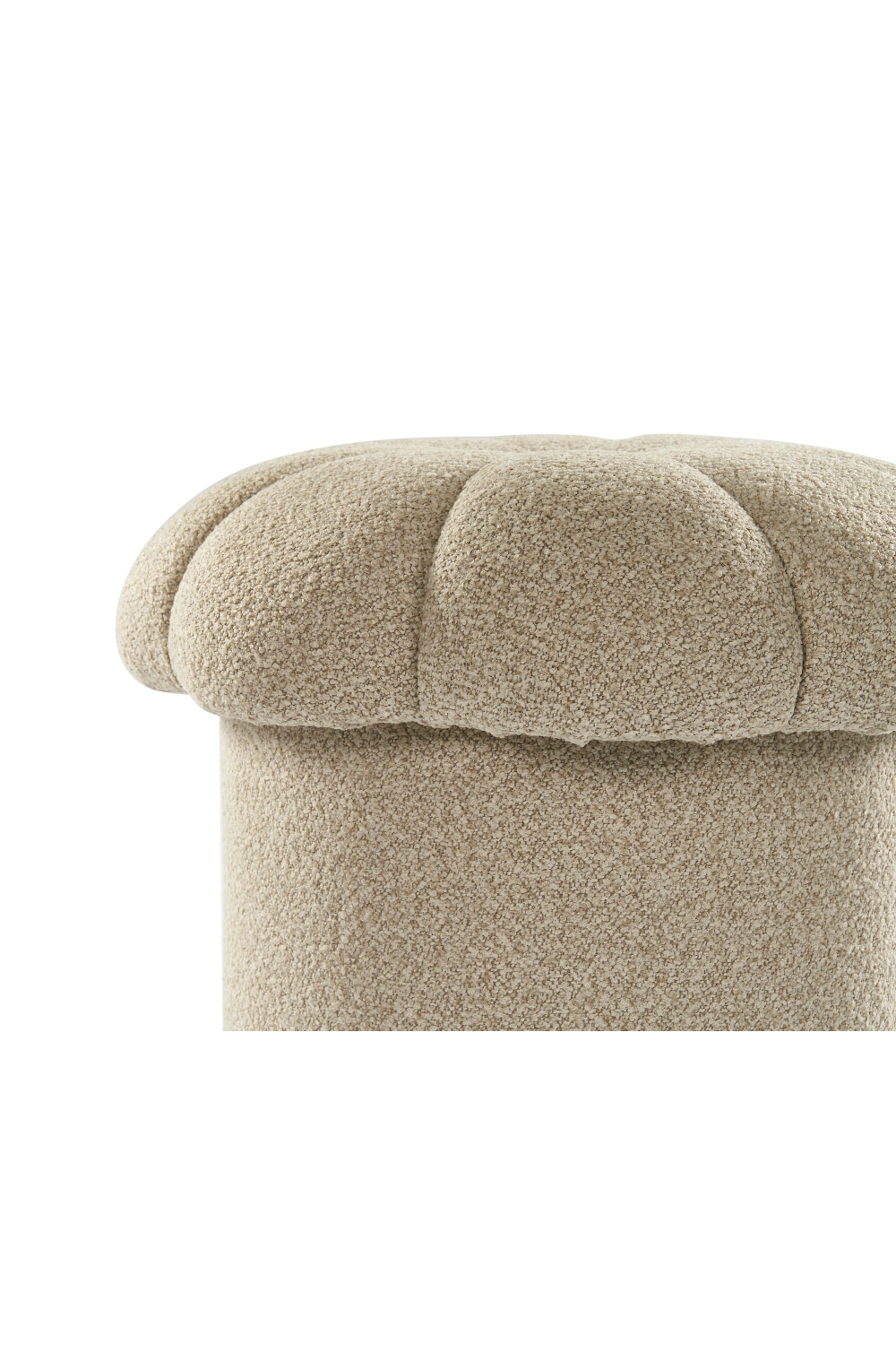 Beige Scalloped Footstool | Liang & Eimil Lis | Oroa.com