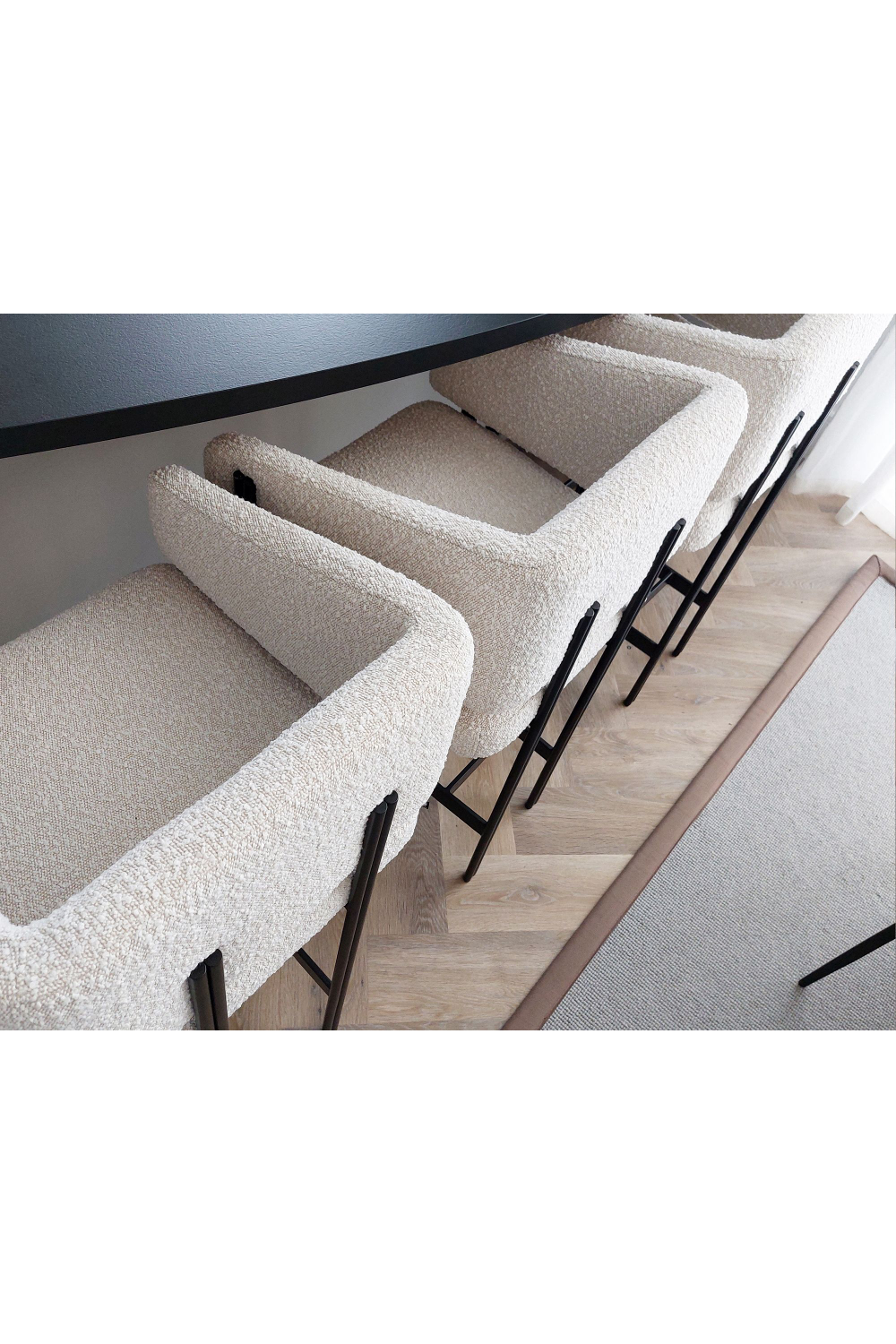 Bouclé Modern Dining Armchair | Liang & Eimil Tatler | Oroa.com