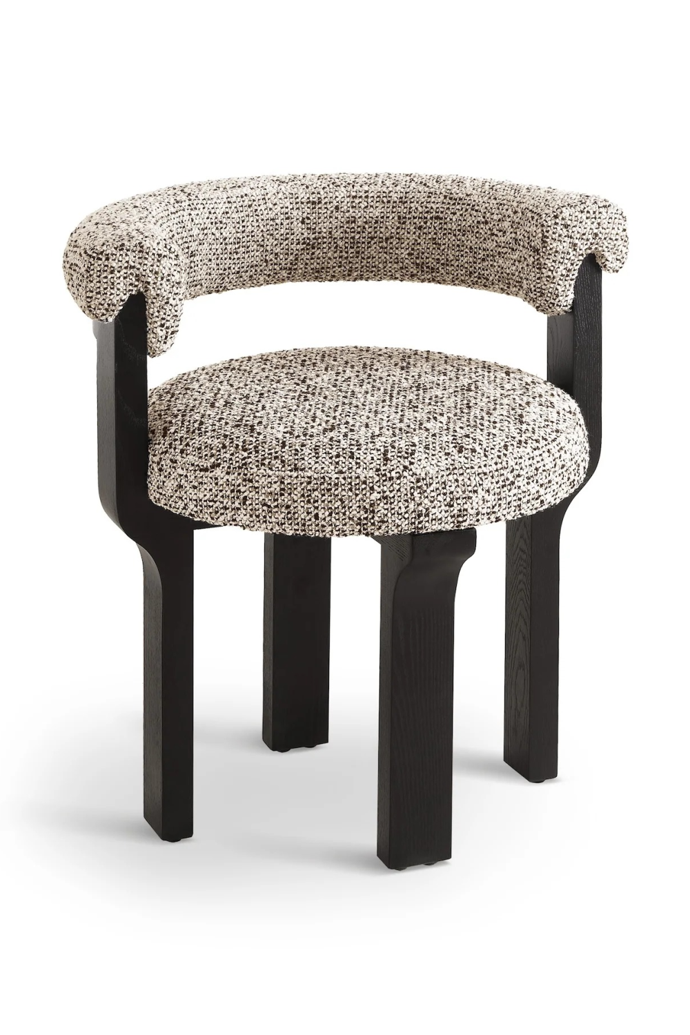 Rounded Tweed Dining Chair | Liang & Eimil Elba | Oroa.com