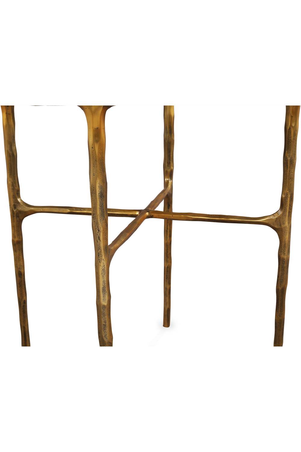 Textured Brass Round Side Table | Oroa.com