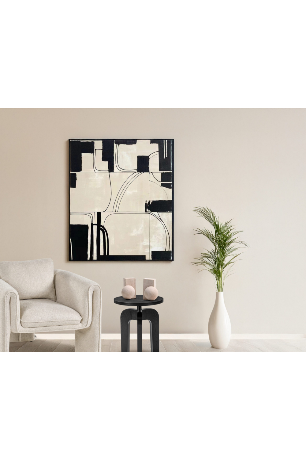 Black and Cream Oil Painting | Liang & Eimil Architect's Dream | Oroa.com