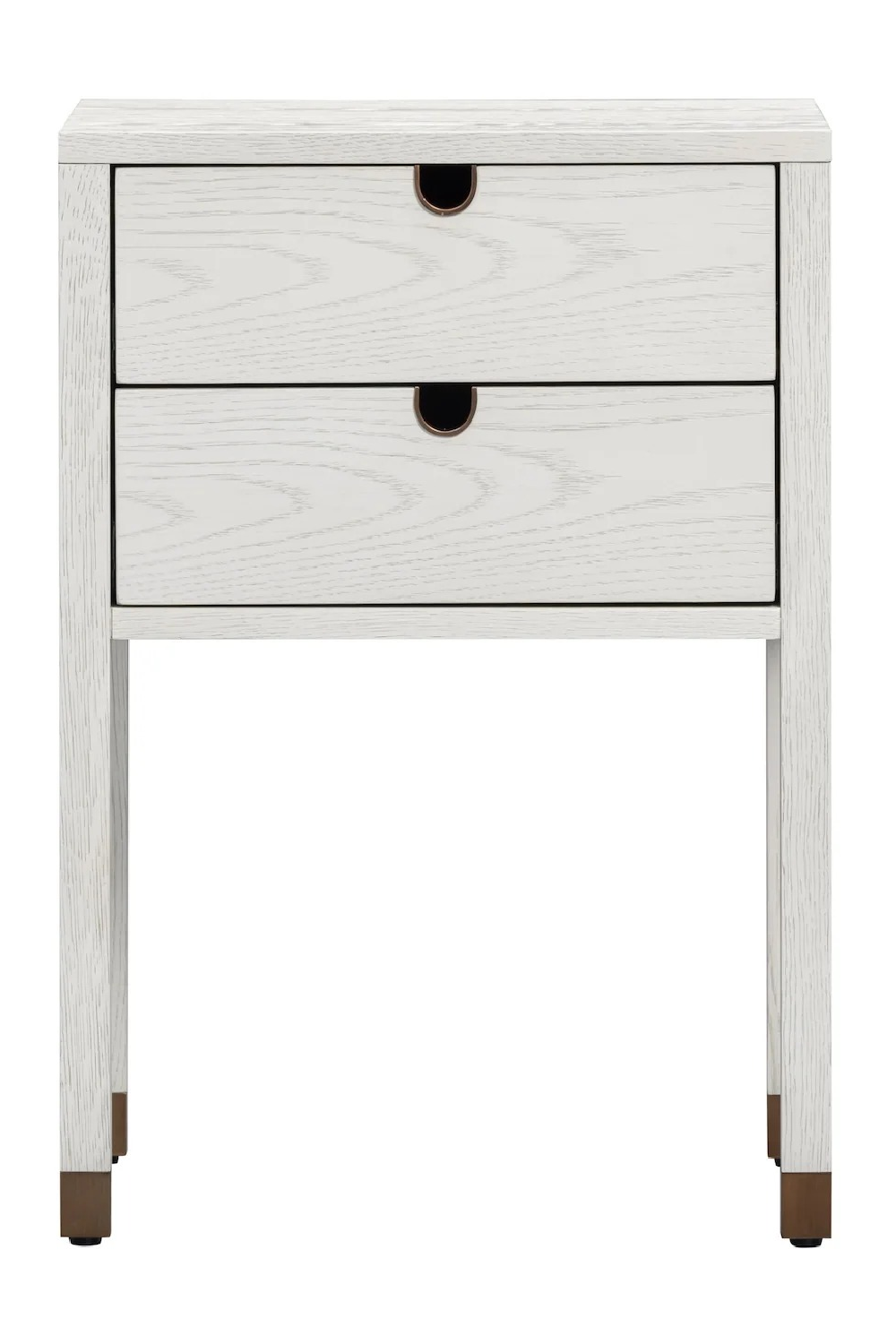 White Wooden 2-Drawer Bedside Table | Liang & Eimil Alcudia | Oroa.com
