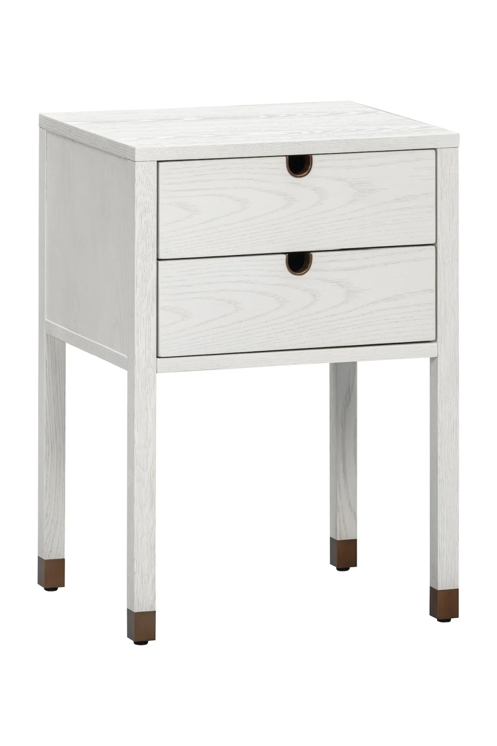 White Wooden 2-Drawer Bedside Table | Liang & Eimil Alcudia | Oroa.com