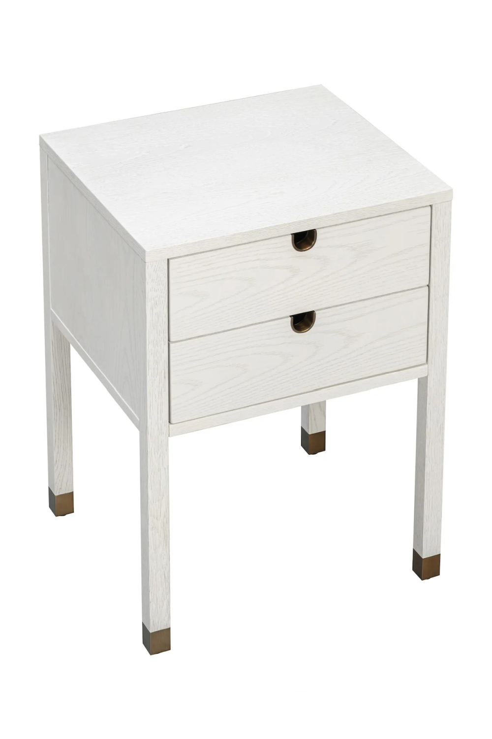 White Wooden 2-Drawer Bedside Table | Liang & Eimil Alcudia | Oroa.com