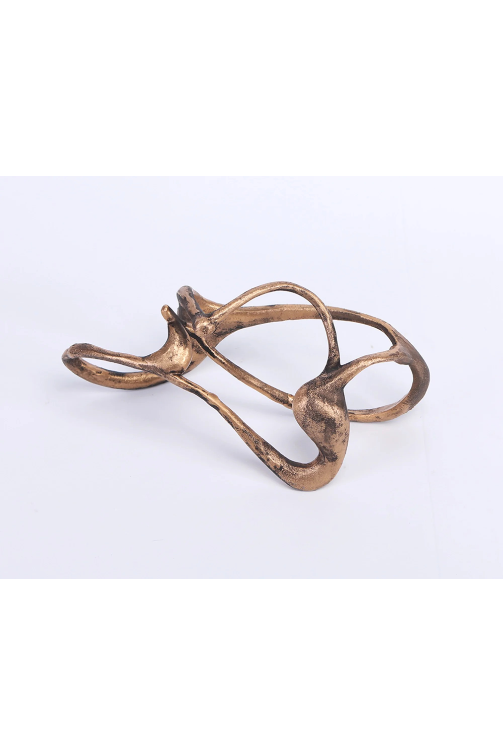 Golden Bronze Looped Sculpture | Oroa.com
