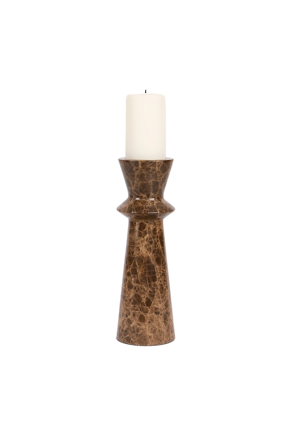 Dark Brown Marble Candle Holder | Liang & Eimil Melora | Oroa.com