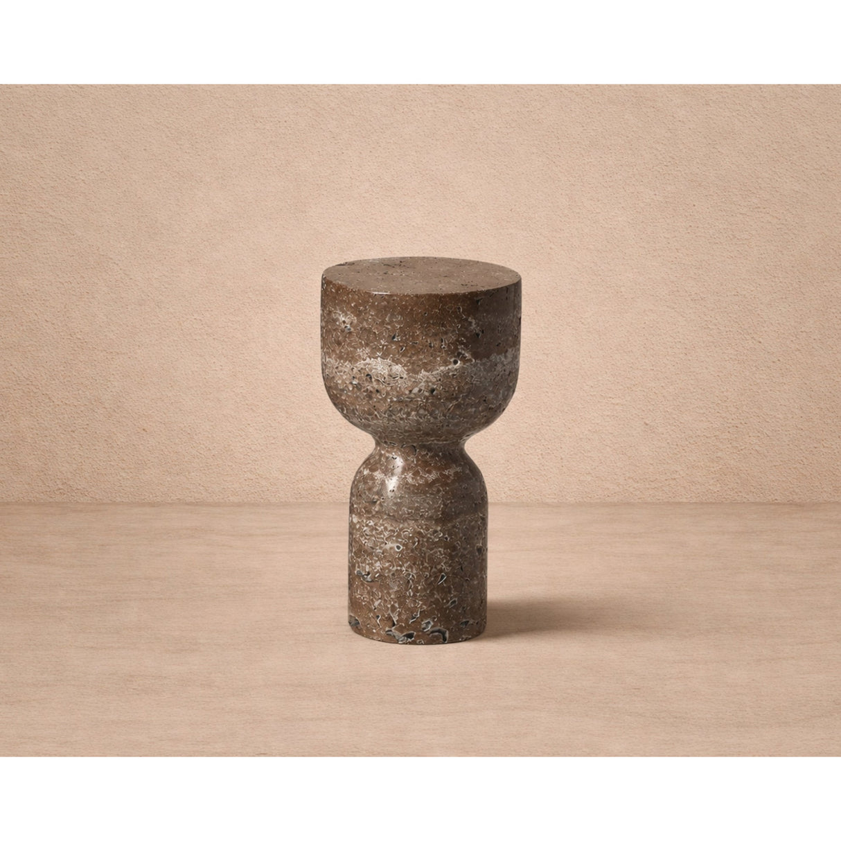 Brown Marble Hourglass Candle Holder | Oroa.com