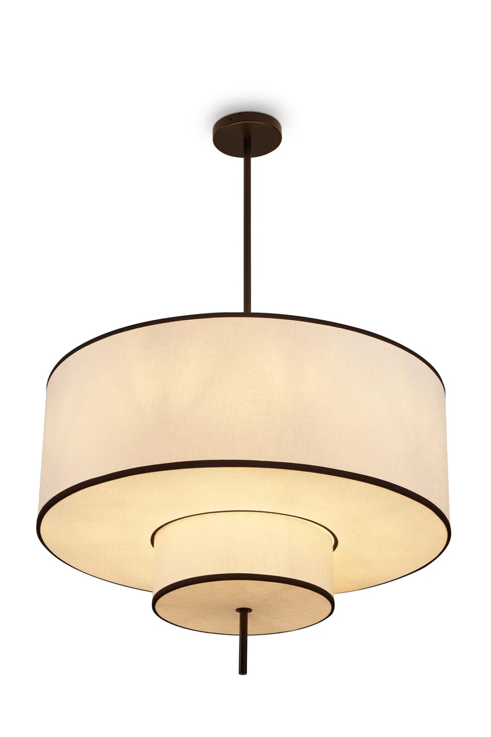 Layered White Linen Pendant Lamp | Liang & Eimil Aris | Oroa.com