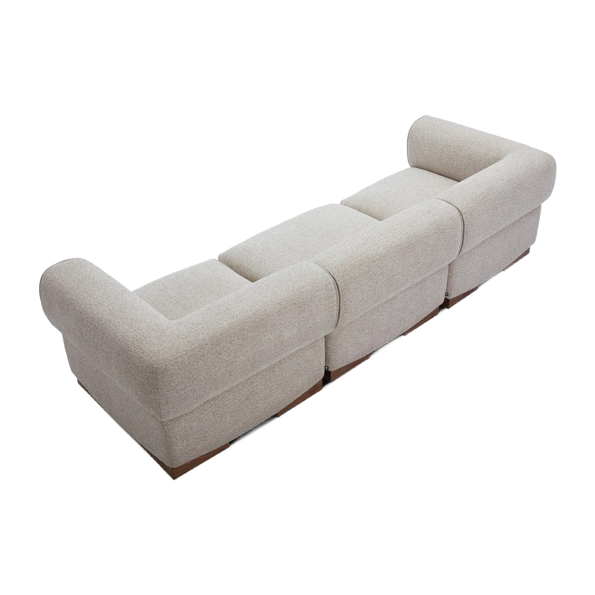 Modern furniture - Gray Curved-Arm Sofa - www.oroa.com | Oroa.com