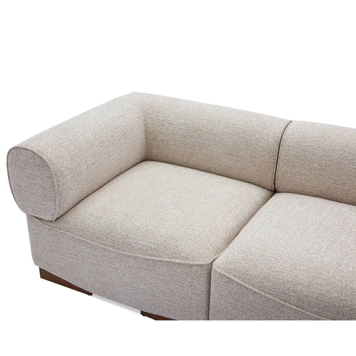 Modern furniture - Gray Curved-Arm Sofa - www.oroa.com | Oroa.com