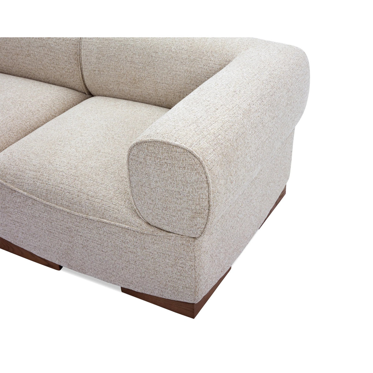Modern furniture - Gray Curved-Arm Sofa - www.oroa.com | Oroa.com