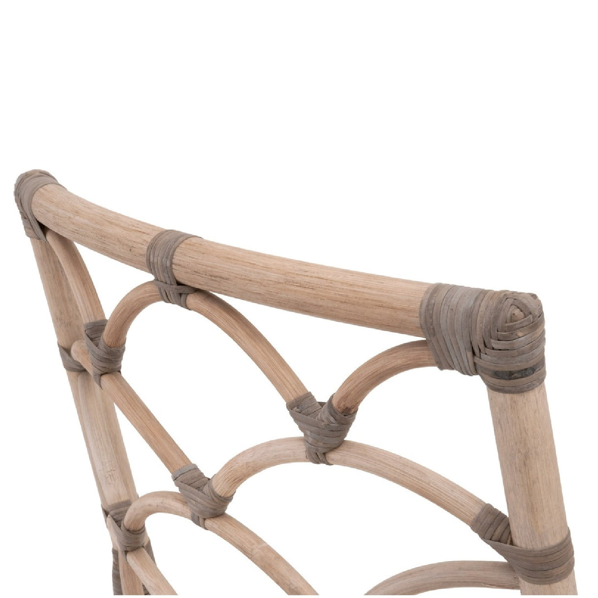Modern European furniture - Matte Gray Rattan Dining Chairs (2) - www.oroa.com