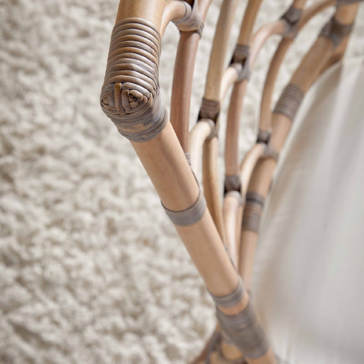 Modern European furniture - Matte Gray Rattan Dining Chairs (2) - www.oroa.com