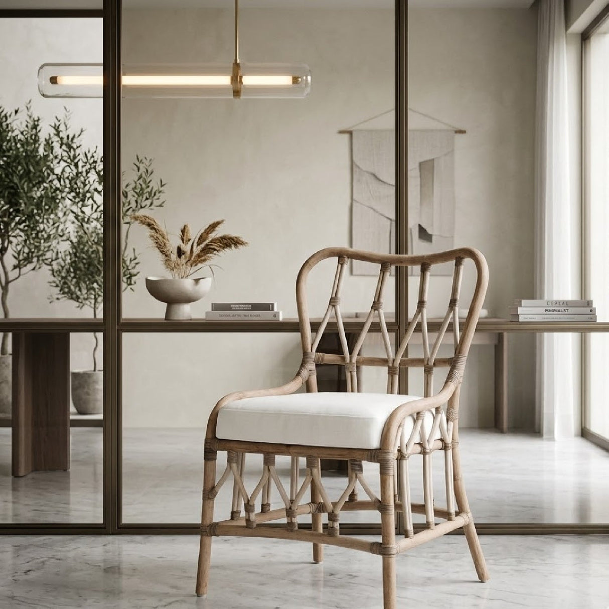 Rattan Dining Chair Set (2) | Living Essentials Caprice – alternate view 11