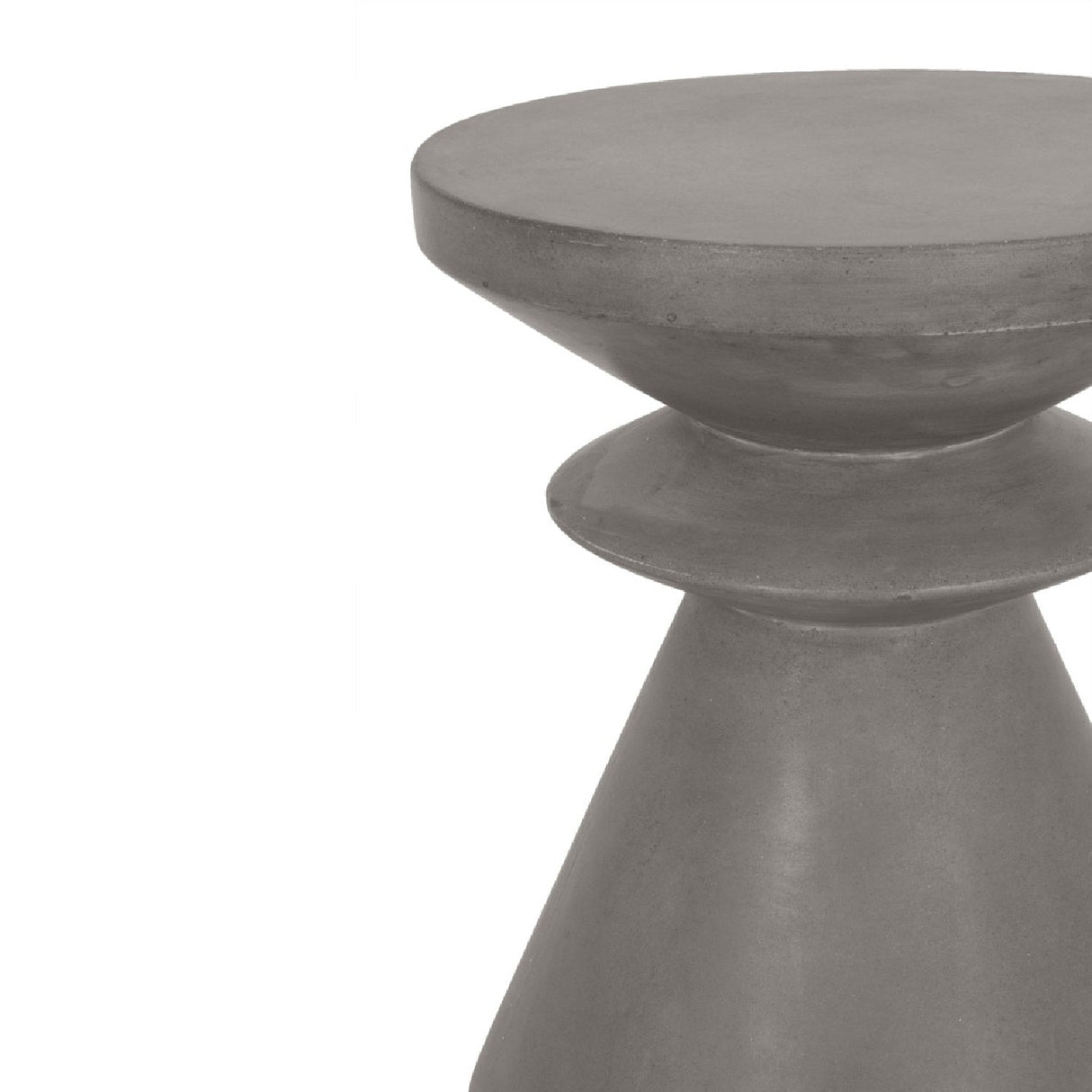 Modern European furniture - Gray Concrete Indoor/Outdoor Accent Table - www.oroa.com