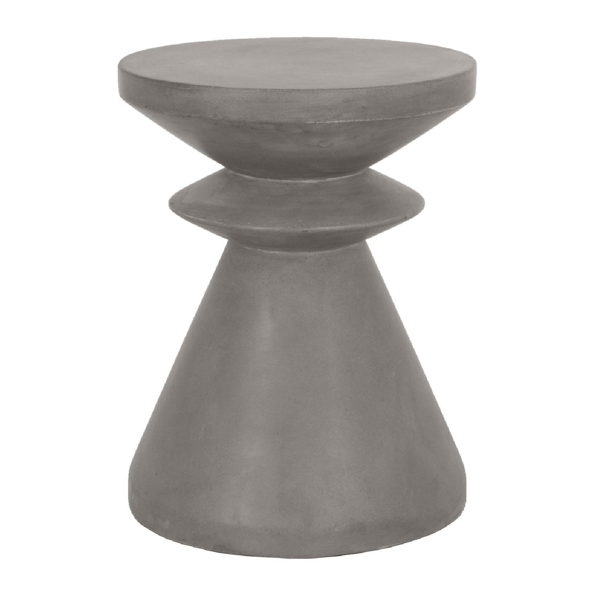Modern European furniture - Gray Concrete Indoor/Outdoor Accent Table - www.oroa.com