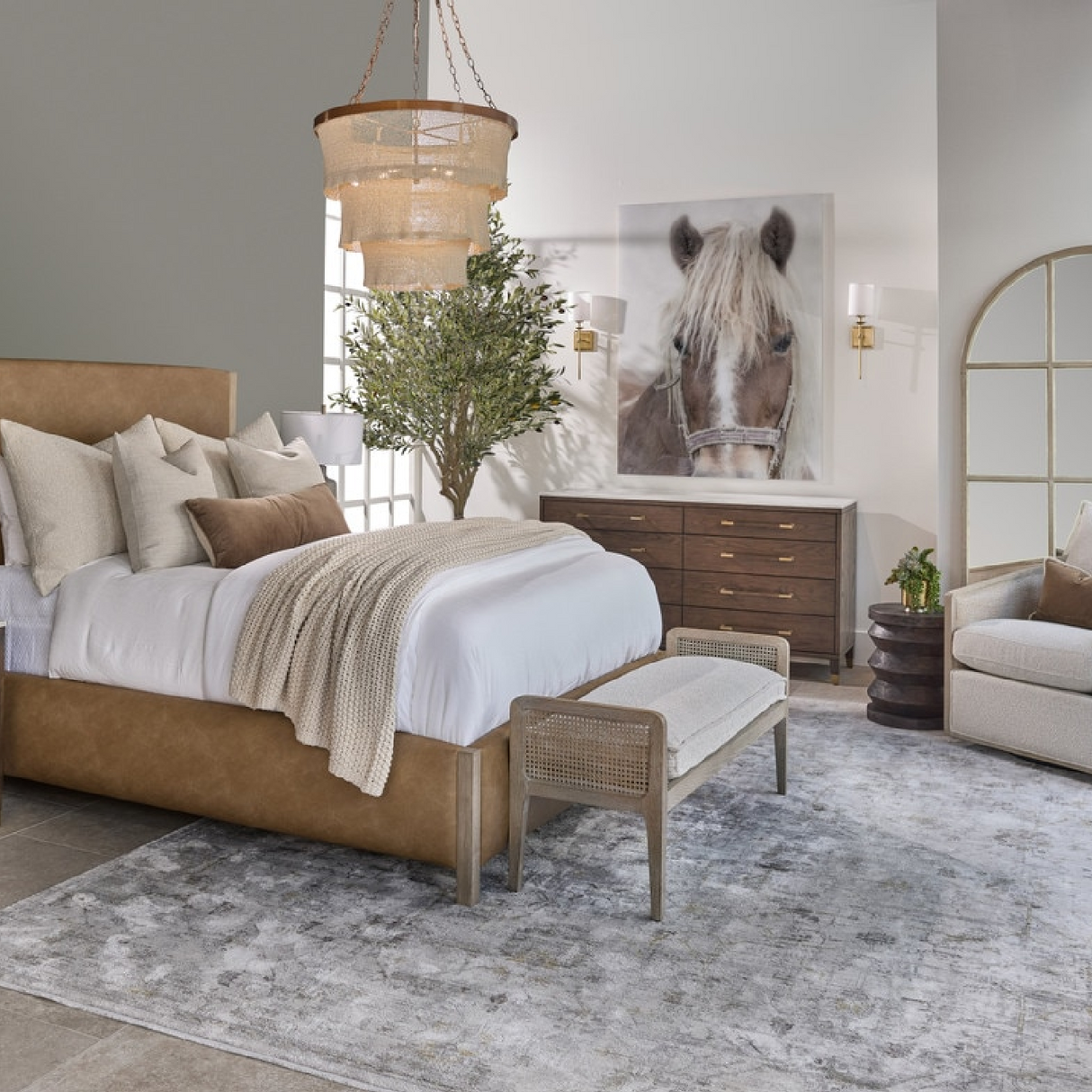 Modern European furniture - Brown Oak 8-Drawer Double Dresser - www.oroa.com