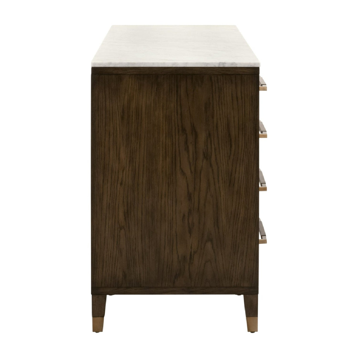 Modern European furniture - Brown Oak 8-Drawer Double Dresser - www.oroa.com