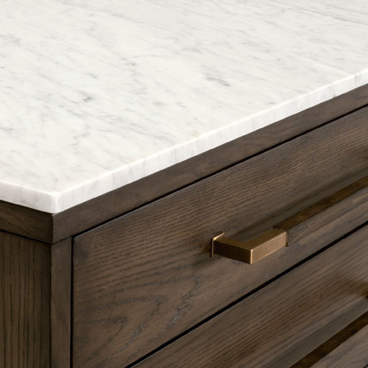Modern European furniture - Brown Oak 8-Drawer Double Dresser - www.oroa.com