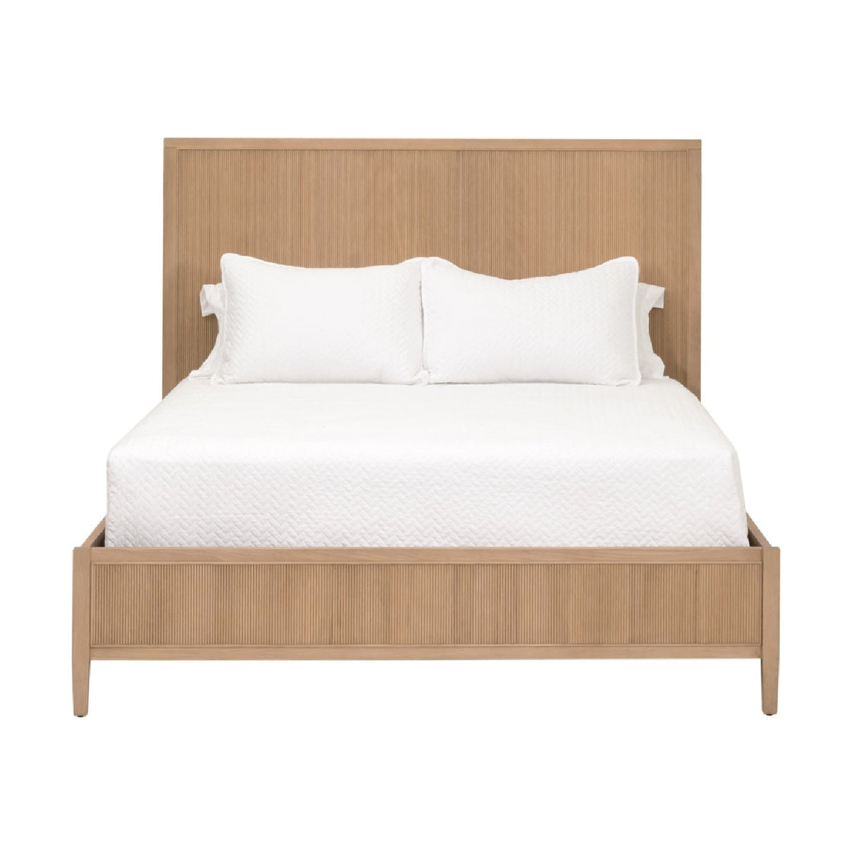 Modern European furniture - Natural Oak Queen Bed - www.oroa.com