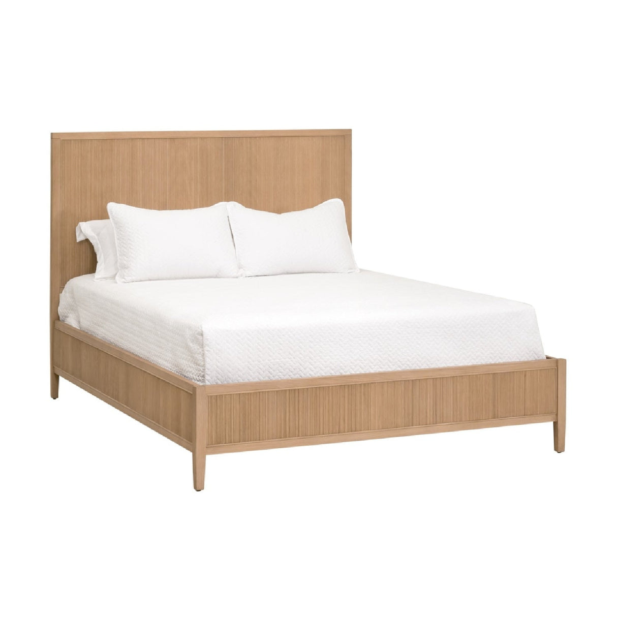 Modern European furniture - Natural Oak Queen Bed - www.oroa.com