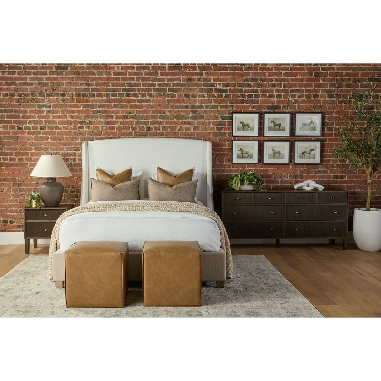 2-Drawer Oak Nightstand S | Living Essentials Highland – alternate view 32