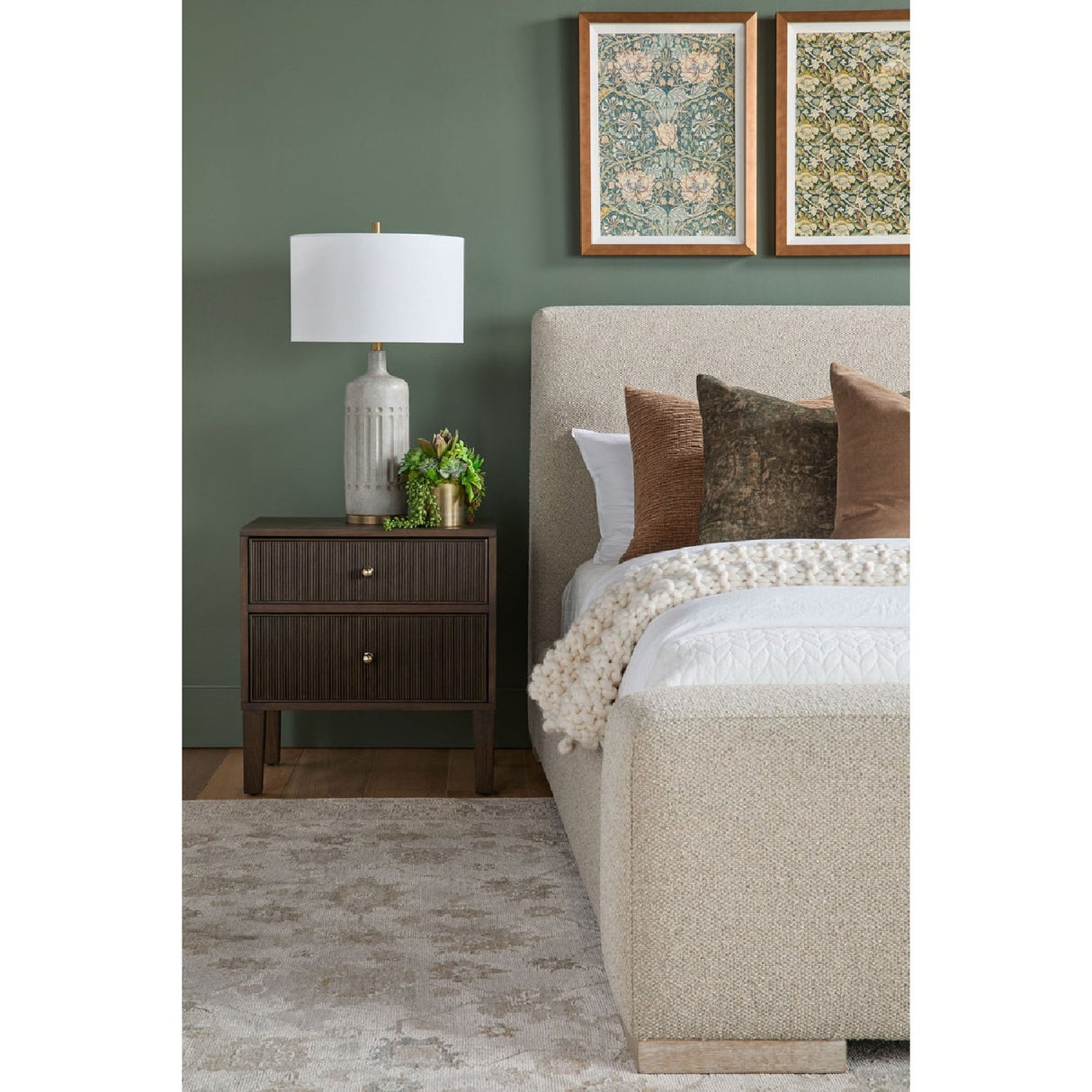 2-Drawer Oak Nightstand S | Living Essentials Highland – alternate view 27