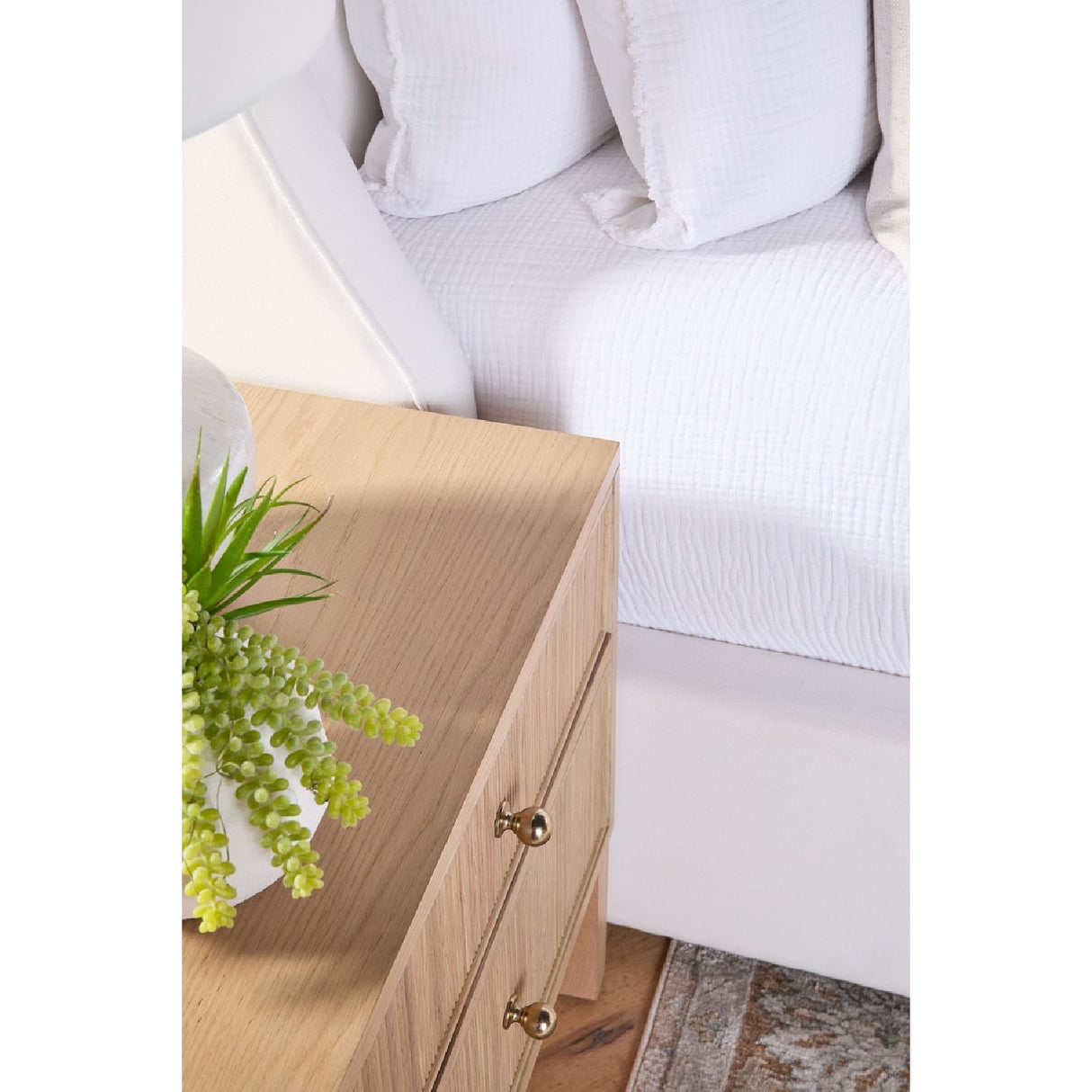 2-Drawer Oak Nightstand S | Living Essentials Highland – alternate view 13