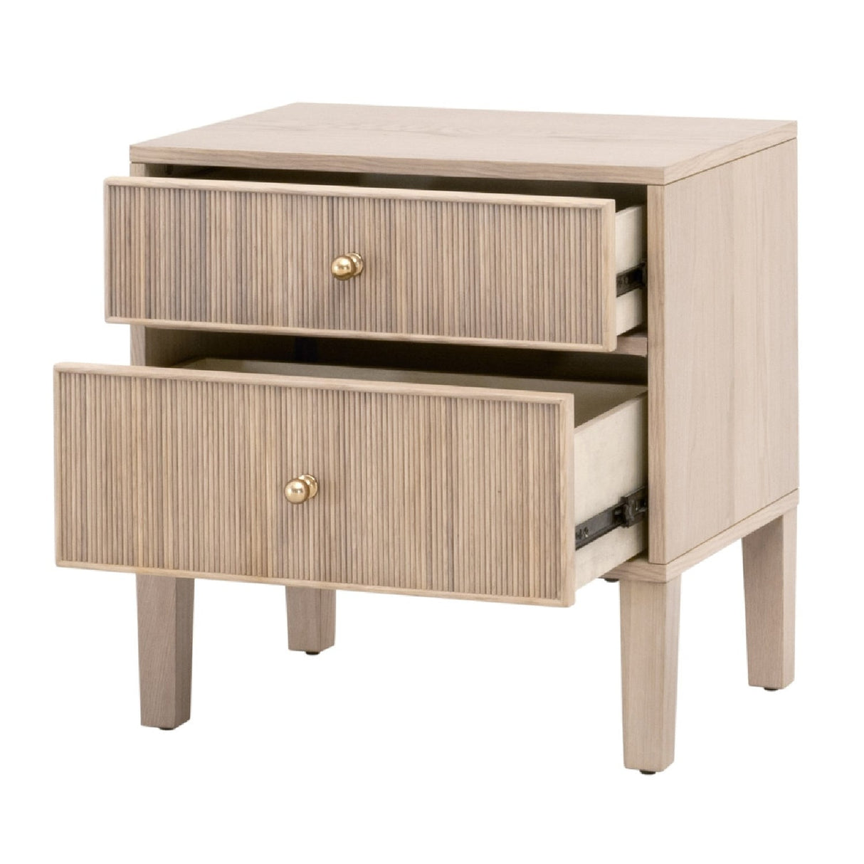 2-Drawer Oak Nightstand S | Living Essentials Highland – alternate view 5