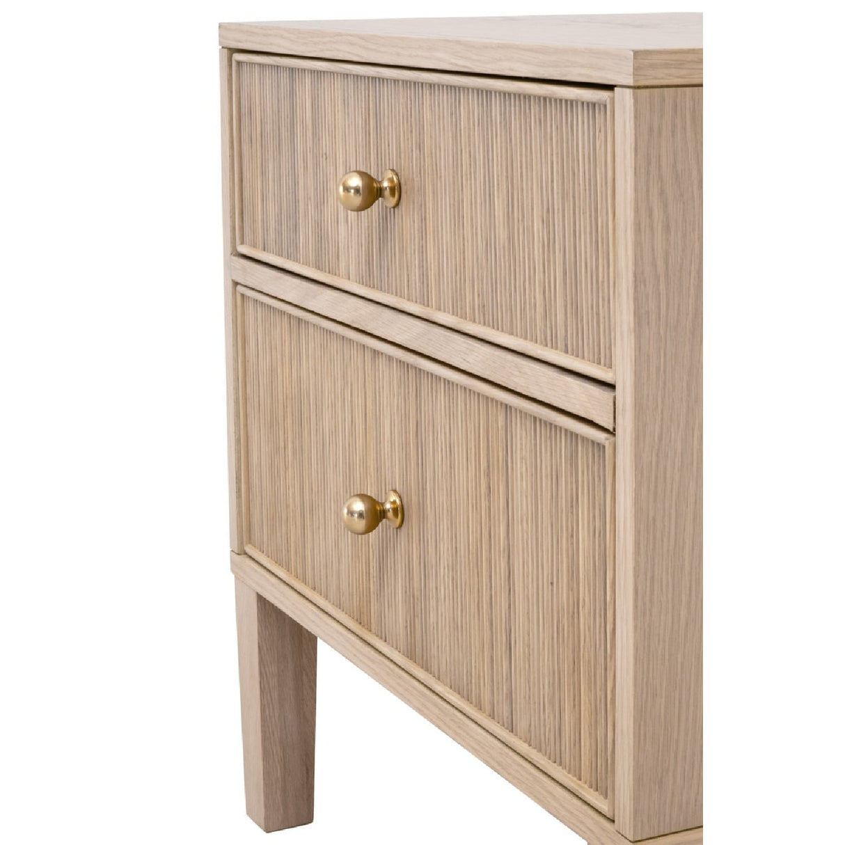 2-Drawer Oak Nightstand S | Living Essentials Highland – alternate view 9