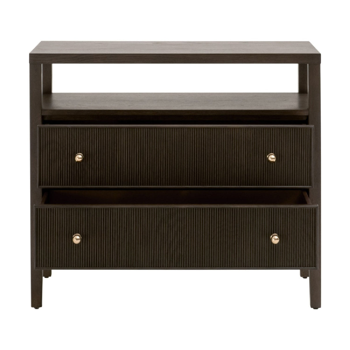 2-Drawer Oak Nightstand L | Living Essentials Highland – alternate view 18