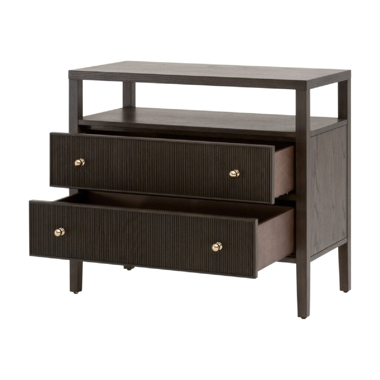 2-Drawer Oak Nightstand L | Living Essentials Highland – alternate view 20