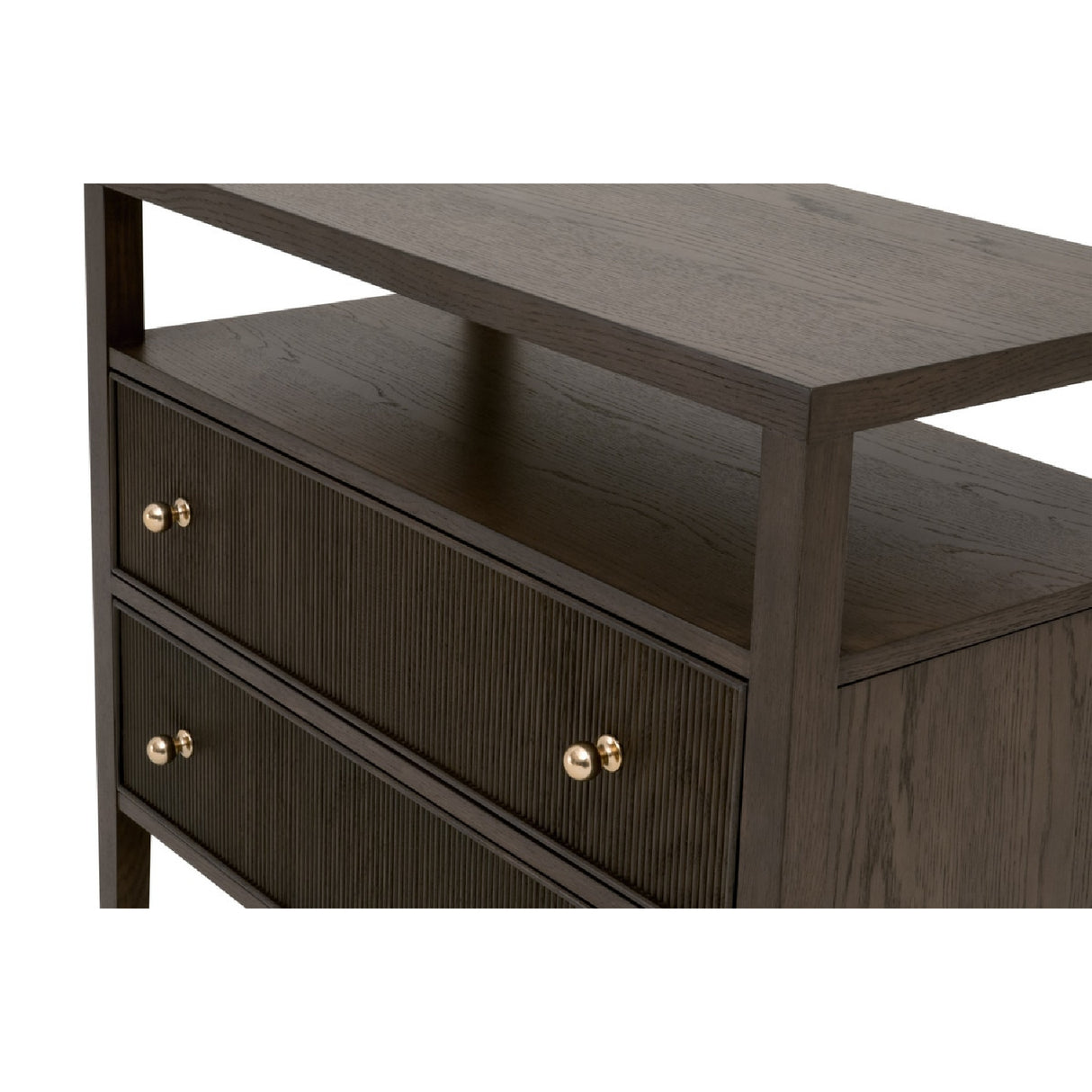 2-Drawer Oak Nightstand L | Oroa.com