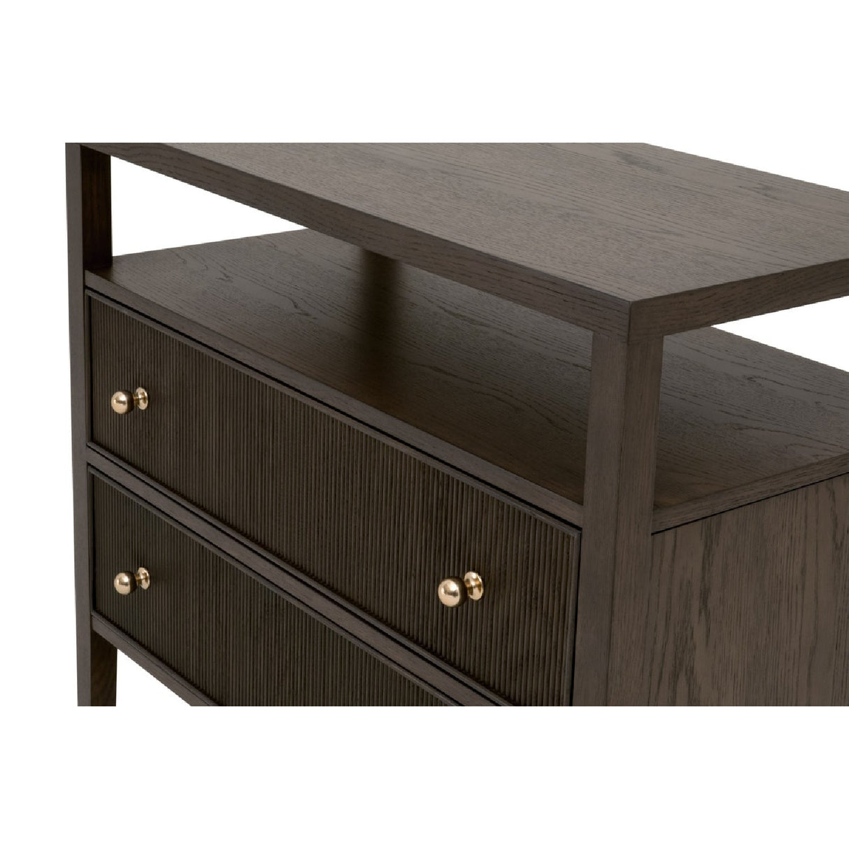 2-Drawer Oak Nightstand L | Living Essentials Highland – alternate view 24