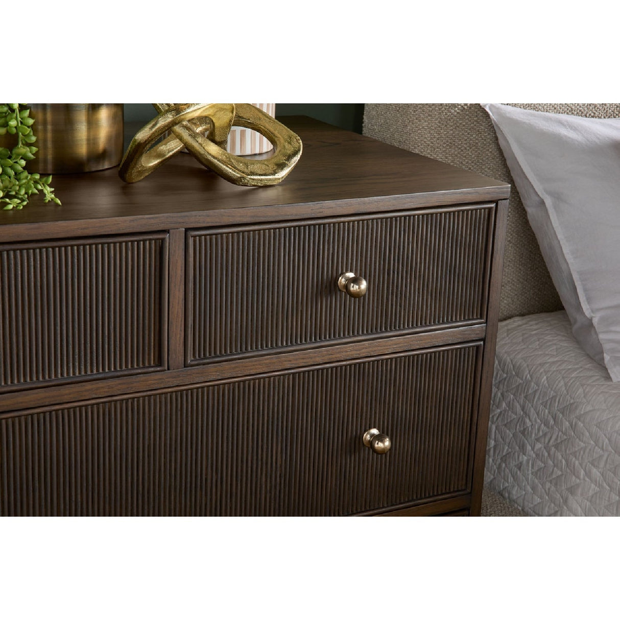 8-Drawer Oak Double Dresser | Living Essentials Highland – alternate view 30