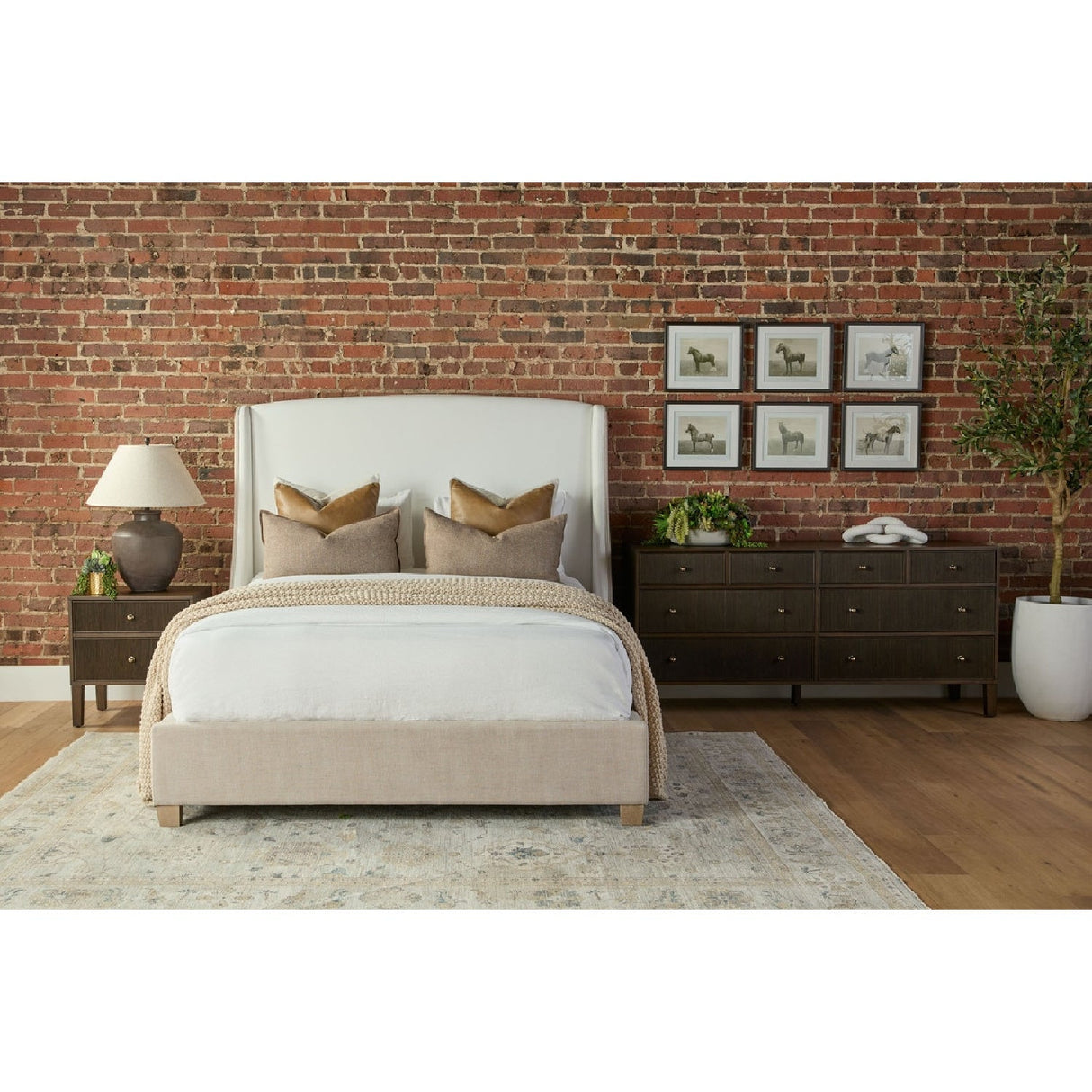 8-Drawer Oak Double Dresser | Living Essentials Highland – alternate view 40