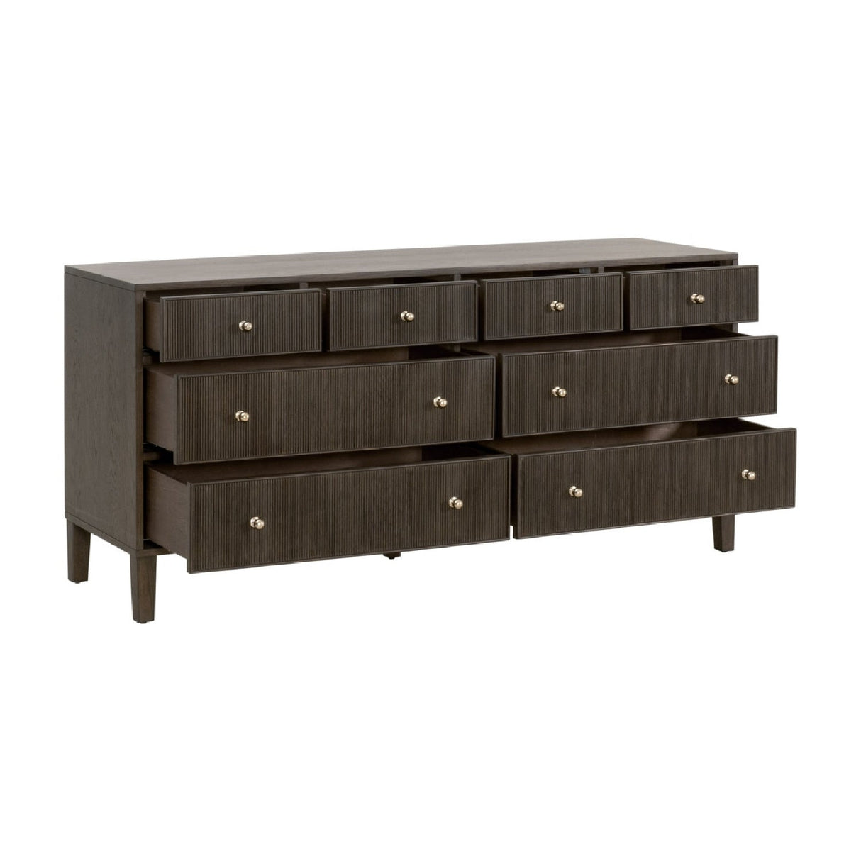 8-Drawer Oak Double Dresser | Living Essentials Highland – alternate view 23
