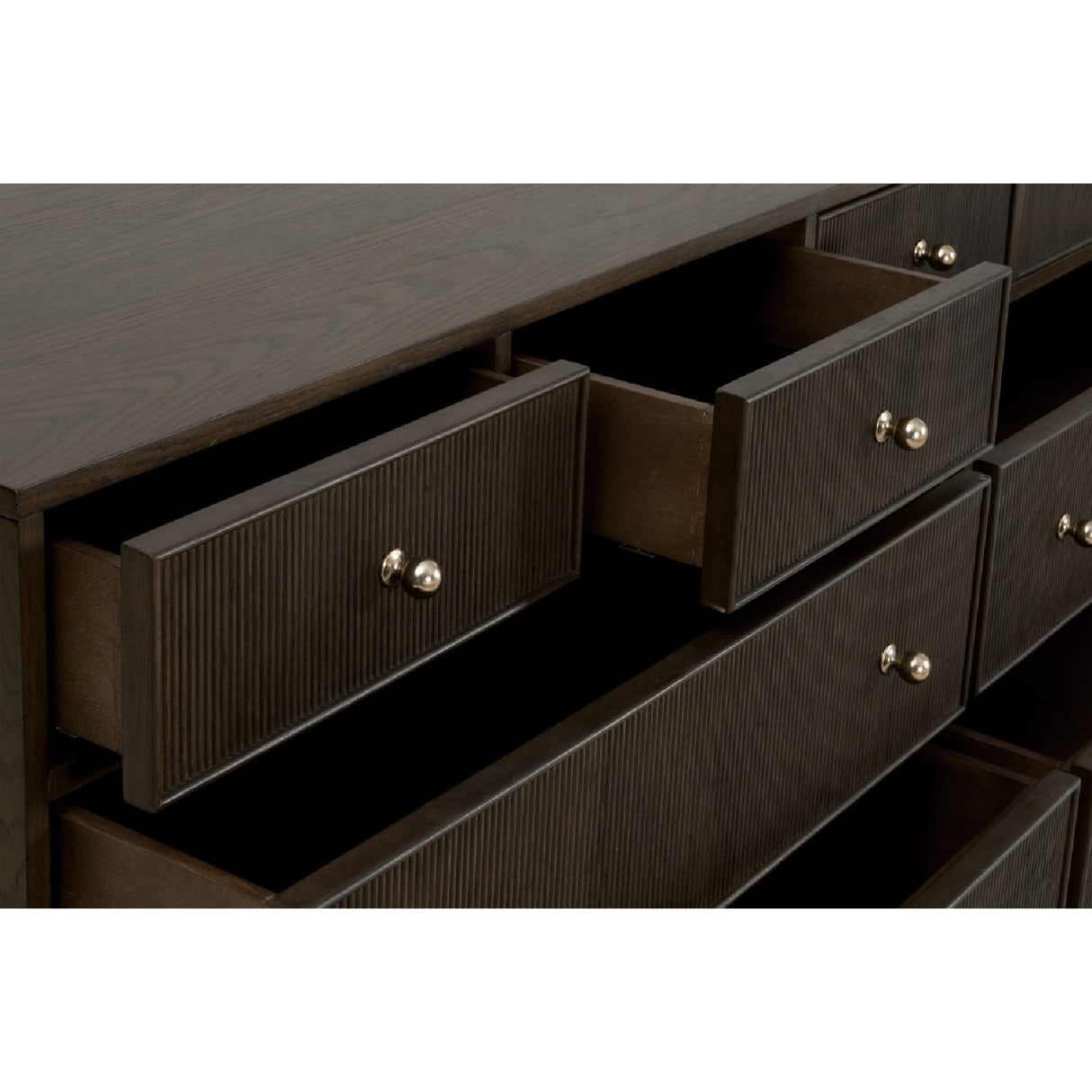 8-Drawer Oak Double Dresser | Living Essentials Highland – alternate view 28
