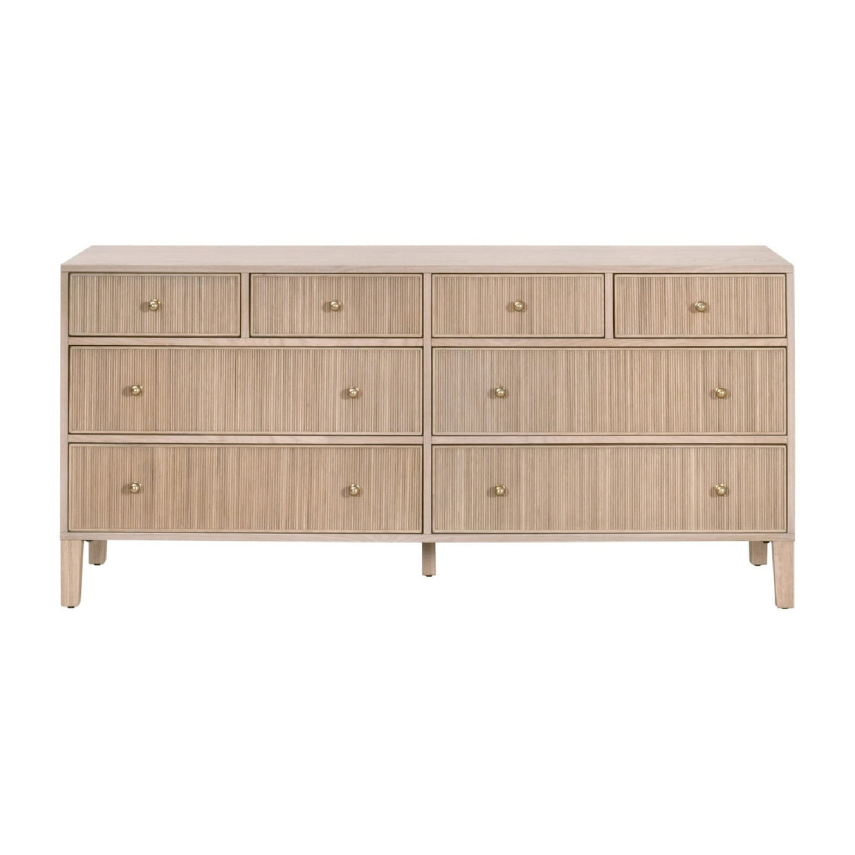 8-Drawer Oak Double Dresser | Living Essentials Highland – alternate view 6