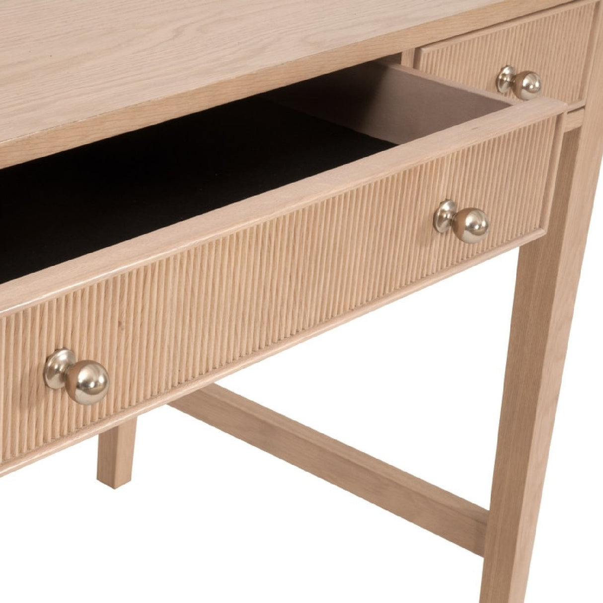 Modern European furniture - Natural Oak 3-Drawer Desk - www.oroa.com