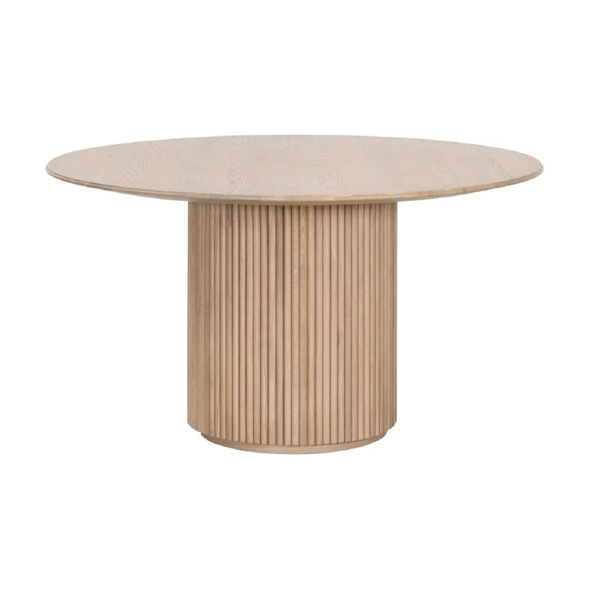 Modern European furniture - Round Natural Oak Dining Table - www.oroa.com