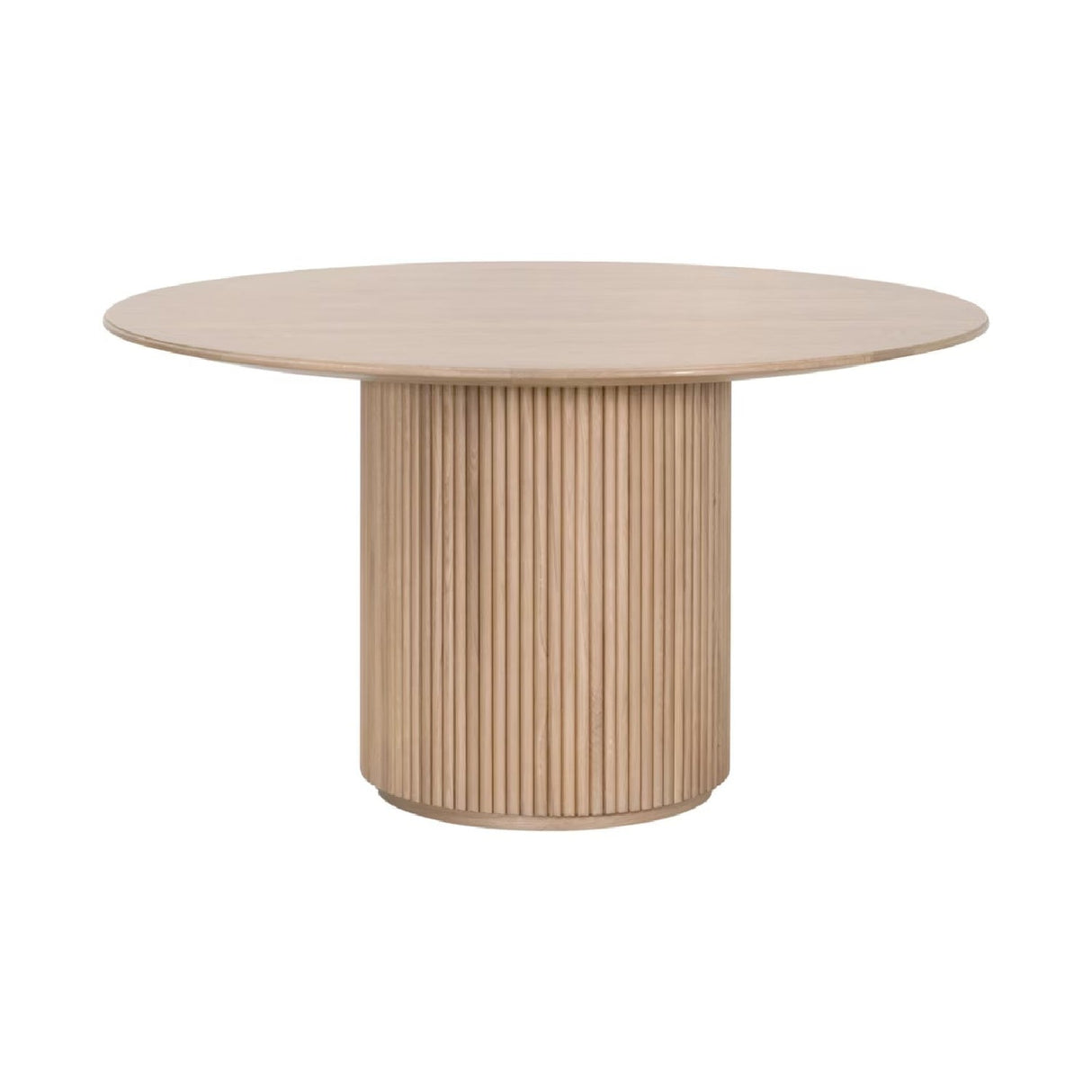 Modern European furniture - Round Natural Oak Dining Table - www.oroa.com
