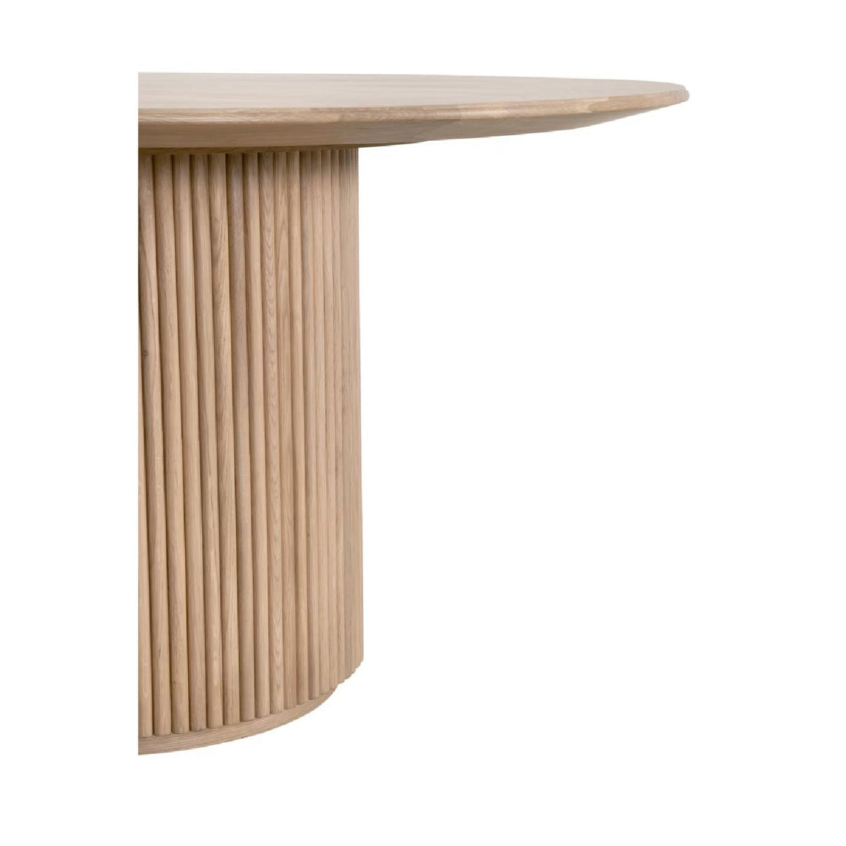 Modern European furniture - Round Natural Oak Dining Table - www.oroa.com
